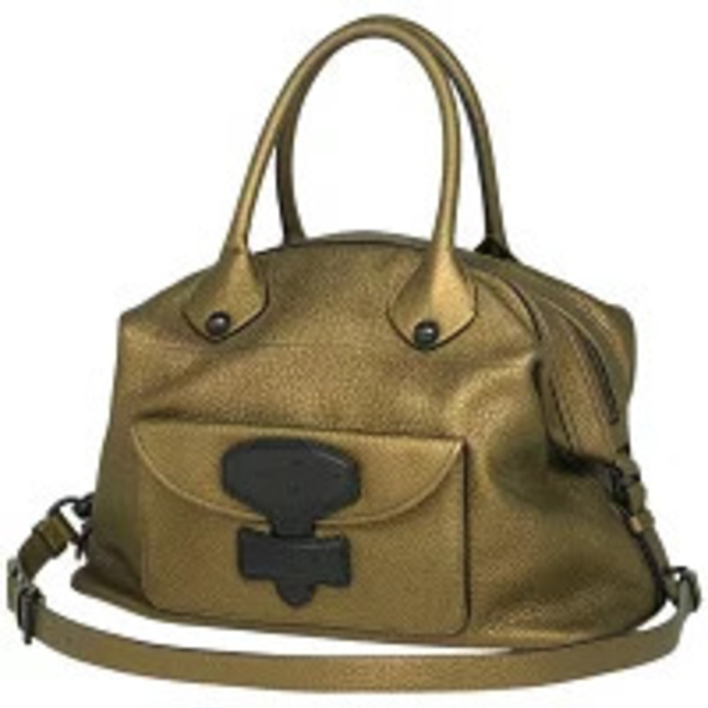 Loewe Anagram 2way Shoulder Bag Leather Gold